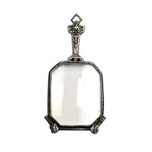Antique Sterling Silver Lorgnette Glasses Pendant - Edwardian Era